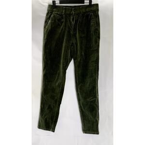 ID MENSWEAR Men's Dark Olive Green Corduroy Straight-Leg Pant SZ S